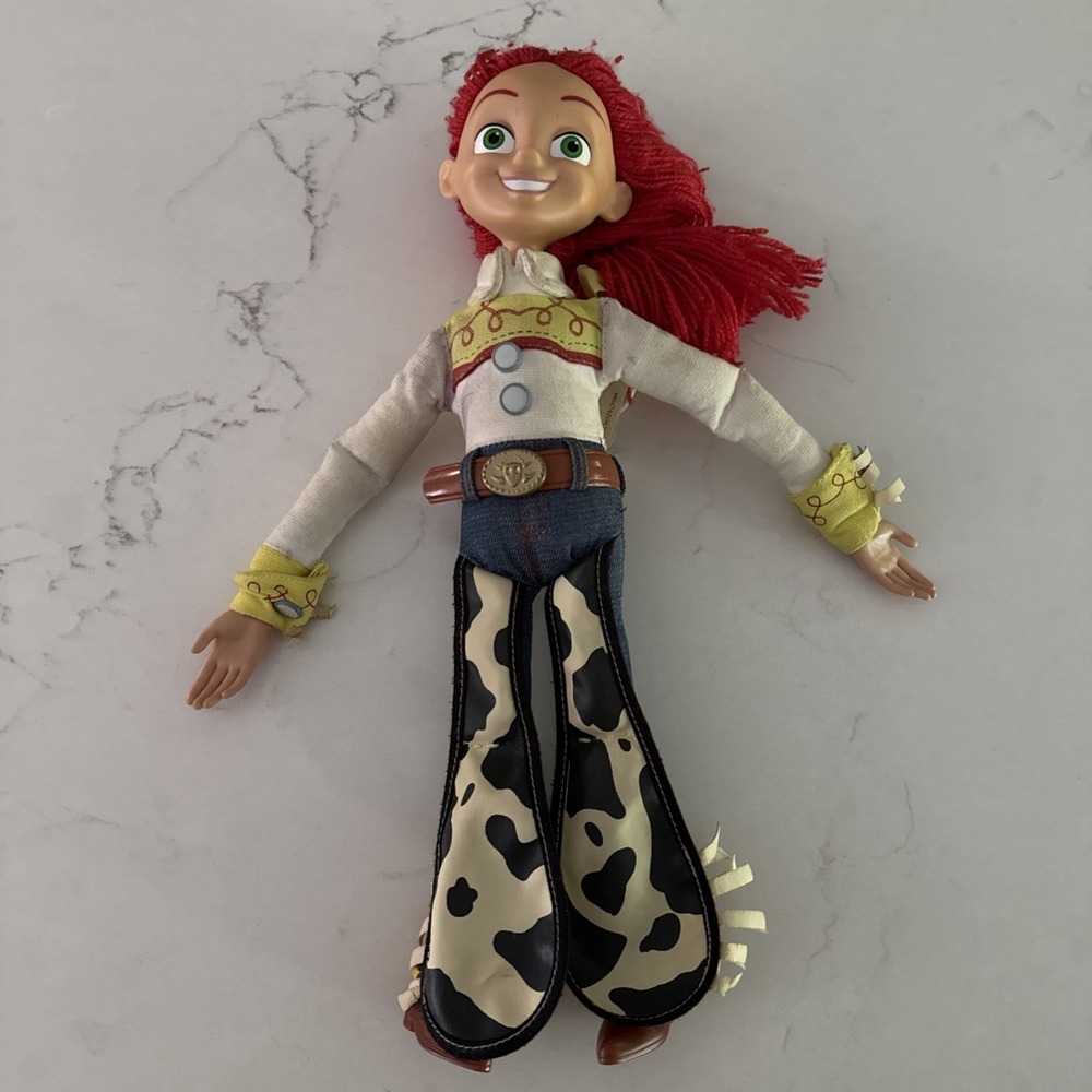 Disney Pixar Toy Story 15" Talking Jessie Doll Pull String Tested Works No Hat
